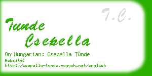 tunde csepella business card